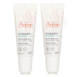 Avene Cicalfate LIPS Reparasjonsbalsam - For Sprukne, Irriterte Lepper 10ml/0.34oz x2
