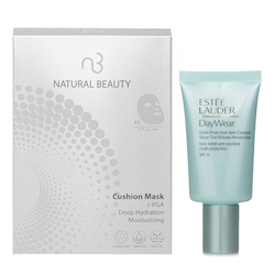 Estee Lauder Estee Lauder DayWear Sheer Tint Release Advanced Multi-Protection Anti-Oxidant Moisturizer SPF 15 50ml X Natural Beauty r-PGA Deep Hydration Moisturizing Cushion Mask (Exp Date: 13/04/2026) 6x 20ml 2pcs