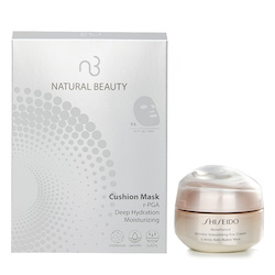 Shiseido Shiseido Benefiance Wrinkle Smoothing Eye Cream 15ml X Natural Beauty r-PGA Deep Hydration Moisturizing Cushion Mask (Exp Date: 29/03/2026) 6x 20ml 2pcs