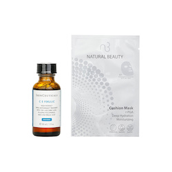 Skin Ceuticals C E Ferulic High Potency Triple Antioxidant Treatment X r-PGA Deep Hydration Moisturizing Cushion Mask (Exp Date:6/1/2026) 2pcs