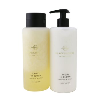 Kyoto In Bloom (Camellia & Lotus) Body Duo: Shower Gel  + Body Lotion  2x400ml/13.52