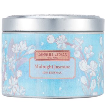 100% Beeswax Tin Candle - Midnight Jasmine  (8x6) cm