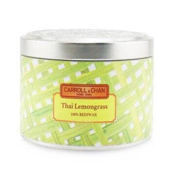 Vela en Lata 100% de Cera de Abejas - Thai Lemongrass  (8x6) cm