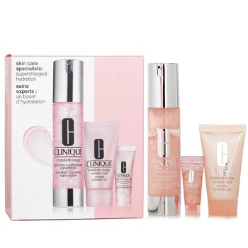 Skincare Specialists Supercharged Hydration Set: Moisture Surge Concentrate 48ml+ Overnight Mask 30ml+ Eye 96-Hr 5ml  3pcs