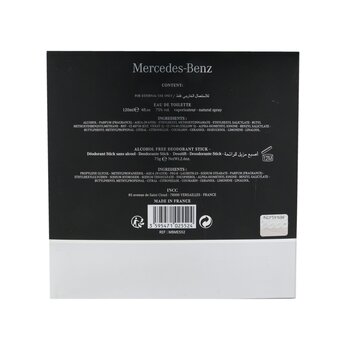 Mercedes-Benz Coffret: Eau De Toilette Spray 120ml/4.0oz + Deodorant Stick 75g/2.6oz  2pcs