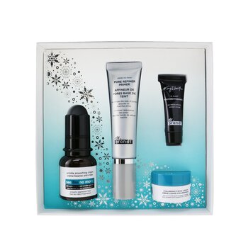 Skincare Wishlist Kit: Pore Refiner Primer 30ml+ Wrinkle Smoothing Cream 15g+ Microdermabrasion 7.5g+ Hyaluronic Cream 10g  4pcs