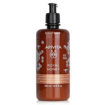 Royal Honey Creamy Shower Gel With Essential Oils - Ecopack  500ml/16.9oz