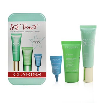 SOS Beaute Set (1x Primer 30ml + 1x Mask 15ml + 1x Lip Balm 3ml)  3pcs