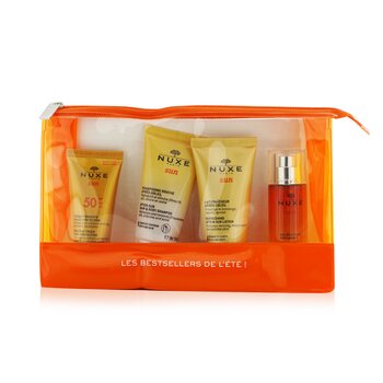 Nuxe Sun My Summer Ritual Coffret: Melting Cream High Protection For Face SPF 50 30ml/1oz + After-Sun Hair & Body Shampoo 50ml/1.6oz + Refreshing After-Sun Lotion For Face & Body 50ml/1.6oz + Delicious Fragrant Water Spray 30ml/1oz 4pcs