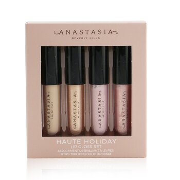 Haute Holiday Lip Gloss Set (4x Mini Lip Gloss 2g/0.07oz)  4x2g/0.07oz