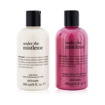 Under The Mistletoe 2-Pieces Set: Shampoo, Shower Gel & Bubble Bath Gel 240ml + Body Lotion 240ml  2x240ml/8oz