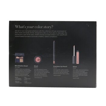 Desk to Datenight (Mini Shadow Quad + Blush + Lip Pencil + Lip Gloss)  4pcs