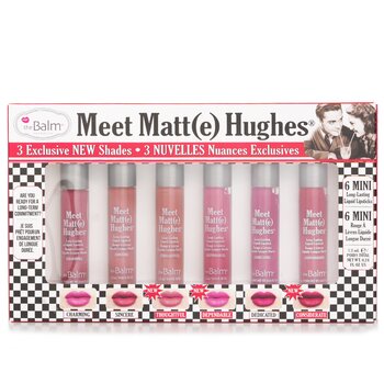 TheBalm Meet Matt(e) Hughes 6 Mini Long Lasting Liquid Lipsticks Kit - Vol. 14 6x1.2ml/0.04oz
