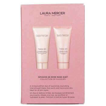 Set Infusion De Rose Mask Duet: 1x Flawless Skin Infusion De Rose Mascarilla Brillo Hidratante - 75g/2.5oz + 1x Flawless Skin Infusion De Rose Mascarilla de Arcilla Purificante - 75g/2.5oz  2x 75g/2.5oz