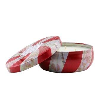 3 Wick Decorative Tin Candle - Crushed Candy Cane  340g/12oz