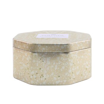 3 Wick Octagon Tin Candle - Blond Tabac  340g/12oz