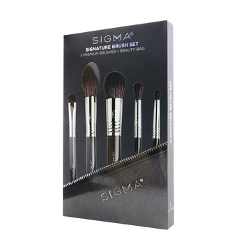 Signature Brush Set (5x Premium Brush, 1x Bag)  5pcs+1bag
