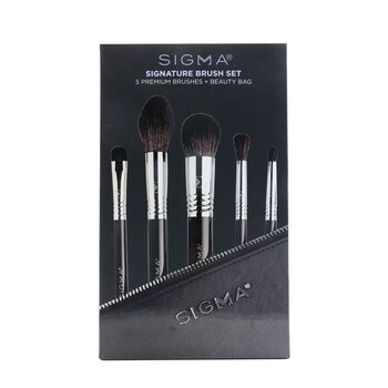 Signature Brush Set (5x Premium Brush, 1x Bag)  5pcs+1bag