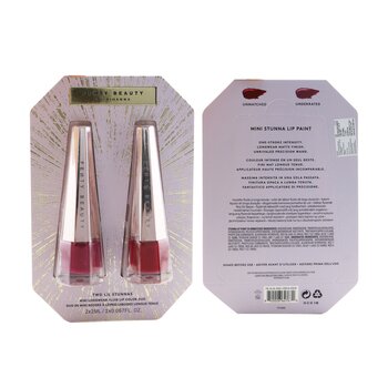 Two Lil Stunnas Mini Longwear Fluid Lip Color Duo (2x Mini Lip Color) 2x2ml/0.067oz