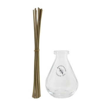 Home Perfume Diffuser - Droplet Shape (Glass Bottle & Reeds)  1pc