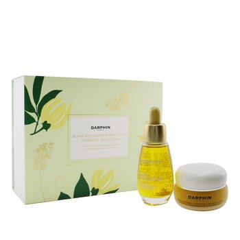 Essential Oil Elixirs Botanical Nourishing Secrets Set: 8-Flower Golden Nectar 30ml+ Aromatic Cleansing Balm 25ml 2pcs