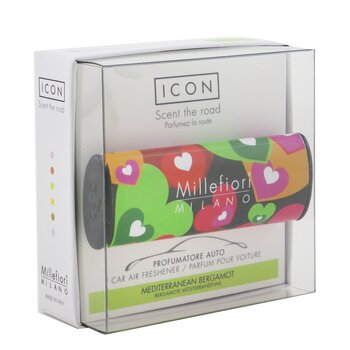 Icon Cuori & Fiori Car Air Freshener - Mediterranean Bergamot  1pc