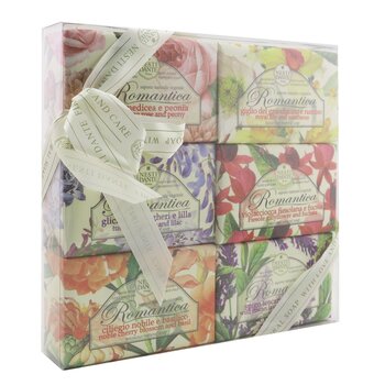 Romantica The Collection Soap Set: (Florentine Rose & Peony + Royal Lily & Narcissus + Tuscan Wisteria & Lilac + Fiesole Gillyflower & Fuchsia + Noble Cherry Blossom & Basil + Wild Tuscan Lavender & Verbena)  6x 150g/5.3oz