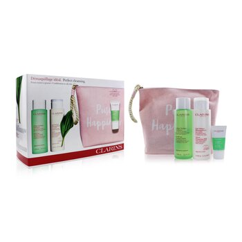 Perfect Cleansing Set (Combination to Oily Skin): Cleansing Milk 200ml+ Toning Lotion 200ml+ Pure Scrub 15ml+ Bag  3pcs+1bag