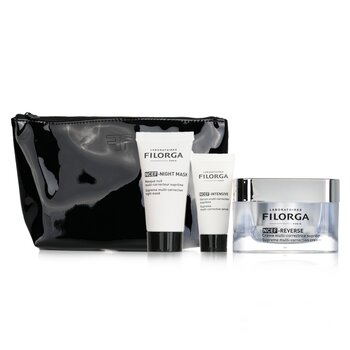Anti-Ageing Revolution Gift Set  (Limited Edition): 1x NCEF-Reverse Cream 50ml + 1x NCEF-Night Mask 15ml + 1x NCEF-Intensive Serum 7ml +1bag  3pcs+1bag
