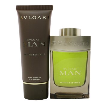 Man Wood Essence Coffret: Eau De Parfum Spray 100ml/3.4oz + After Shave Balm 100ml/3.4oz + Pouch (X'mas Edition)  2pcs+Pouch