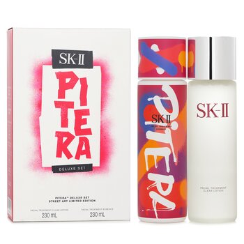 Pitera Deluxe Set (Street Art Limited Edition): Facial Treatment Clear Lotion 230ml + Facial Treatment Essence (Red) 230ml  2ppcs
