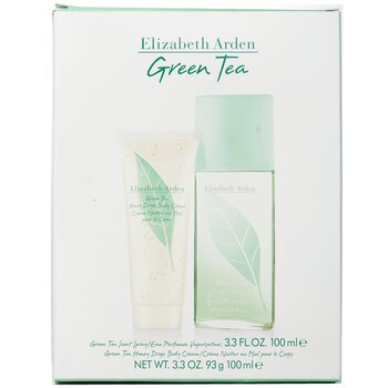 Green Tea Coffret: Eau Parfumee Spray 100ml/3.3oz + Honey Drops Body Cream 100ml/3.3oz  2pcs