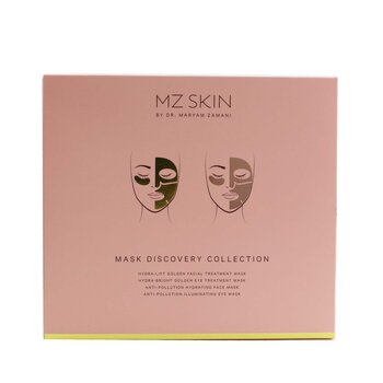Mask Discovery Collection: Hydra-Lift Golden Facial Treatment Mask + Hydra-Bright Golden Eye Treatment Mask + Anti-Pollution Hydrating Face Mask Anti-Pollution Illuminating Eye Mask  4pcs