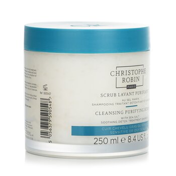 Cleansing Purifying Scrub with Sea Salt (Soothing Detox Treatment Shampoo) - Sensitive or Oily Scalp  250ml/8.4oz