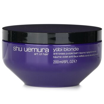 Yubi Blonde Anti-Brass Purple Balm (Hair Mask) - Bleached, Highlighted Blondes  200ml/6oz