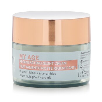 My Age Regenerating Night Cream With Organic Hibiscus & Ceramides - For Mature Skin  50ml/1.8oz