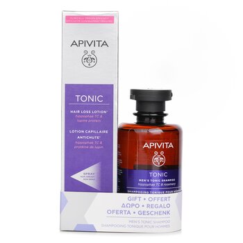 Hair Loss Lotion with Hippophae TC & Lupine Protein 150ml (Free: Men's Tonic Shampoo with Hippophae TC & Rosemary - For Thinning Hair 250ml)  2pcs