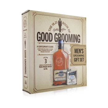 Book of Good Grooming Gift Set Volume 3: Absolute Mahogany (Wash 532ml  + Oil 60ml )  2pcs