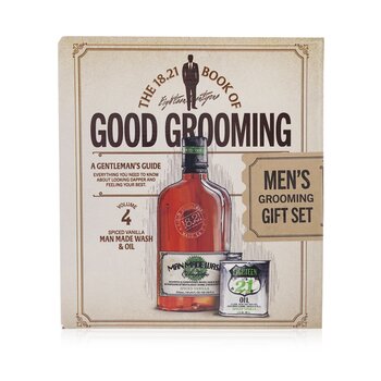 Book of Good Grooming Gift Set Volume 4: Spiced Vanilla (Wash 532ml + Oil 60ml)  2pcs
