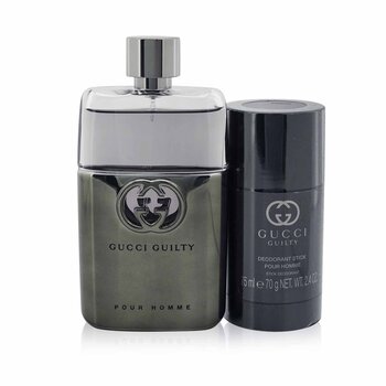 Guilty Pour Homme Coffret: Eau De Parfum Spray 90ml/3oz + Travel Spray 15ml/0.5oz  2pcs