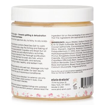 Purifying Shampoo With Dead Sea Salt  240ml/8oz