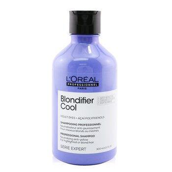 Professionnel Serie Expert - Blondifier Cool Violet Dyes +Acai Polyphenols Neutralizing Shampoo (For Highlighted  Or Blonde Hair)  300ml/10.1oz
