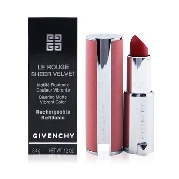 Le Rouge Sheer Velvet Matte Refillable Lipstick  3.4g/0.12oz