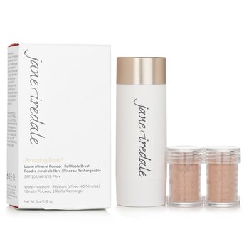 Amazing Base Loose Mineral Powder SPF 20 Refillable Brush (1x Brush, 2x Refills)  2x2.5g/0.09oz
