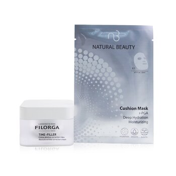 Time-Filler Absolute Wrinkle Correction Cream 50ml (Free: Natural Beauty r-PGA Deep Hydration Moisturizing Cushion Mask 6x 20ml)  50ml+6x20ml