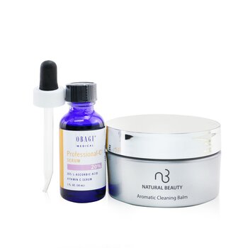 Professional C Serum 20% 30ml (Free: Natural Beauty Aromatic Cleaning Balm 125g)  2pcs