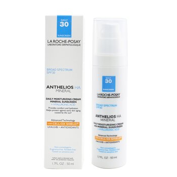 Anthelios HA Mineral Daily Moisturizing Cream With Mineral Sunscreen + Hyaluronic Acid SPF 30  50ml/1.7oz