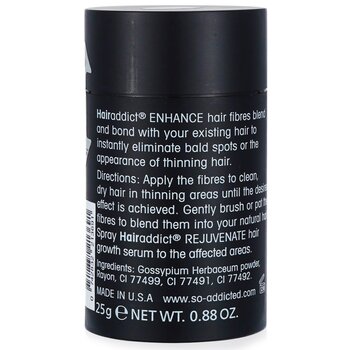 HairAddict Enhance Hair Fibres - Black  25g/0.88oz