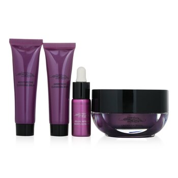 Gift Set: Cleansing Balm 10g + Cleansing Milk 10g + Rosehip Moisturizing Oil 5ml + Calendula Cream 8g  4pcs