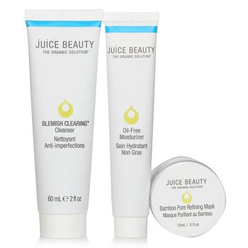 Blemish Clearing Solutions Kit : Cleanser + Serum + Moisturizer + Mask + Washcloth (Unboxed)  4pcs+1cloth